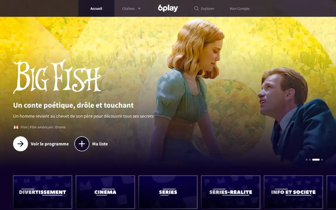 Homepage 6play