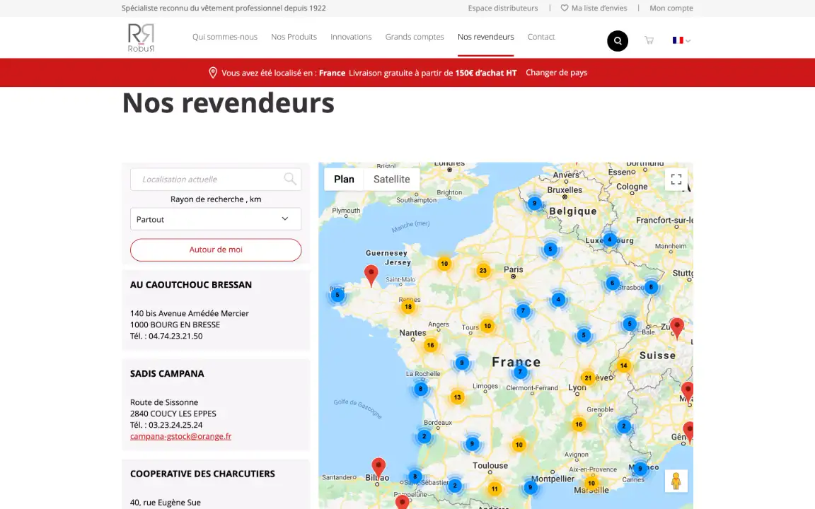robur map reseller search